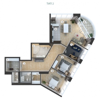 Лише протягом одного місяця! Акційні умови на квартиру 160м2 у вежі Green Tower!